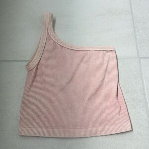 Orange One Shoulder Tank